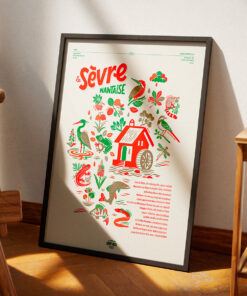 Affiche Sèvre nantaise Risographie