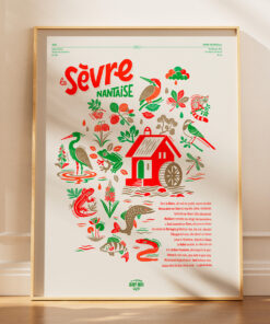 Affiche Sèvre nantaise Risographie