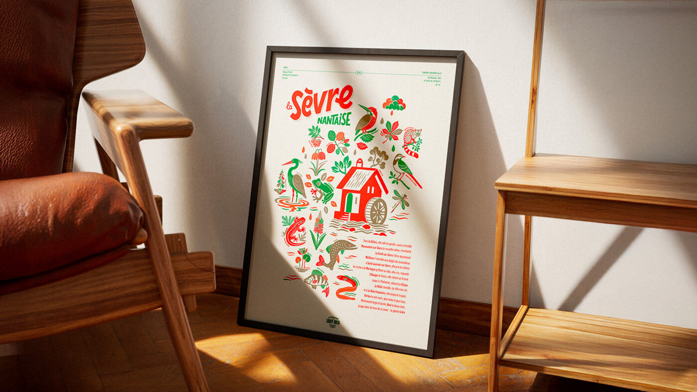 Affiche Sèvre nantaise Risographie