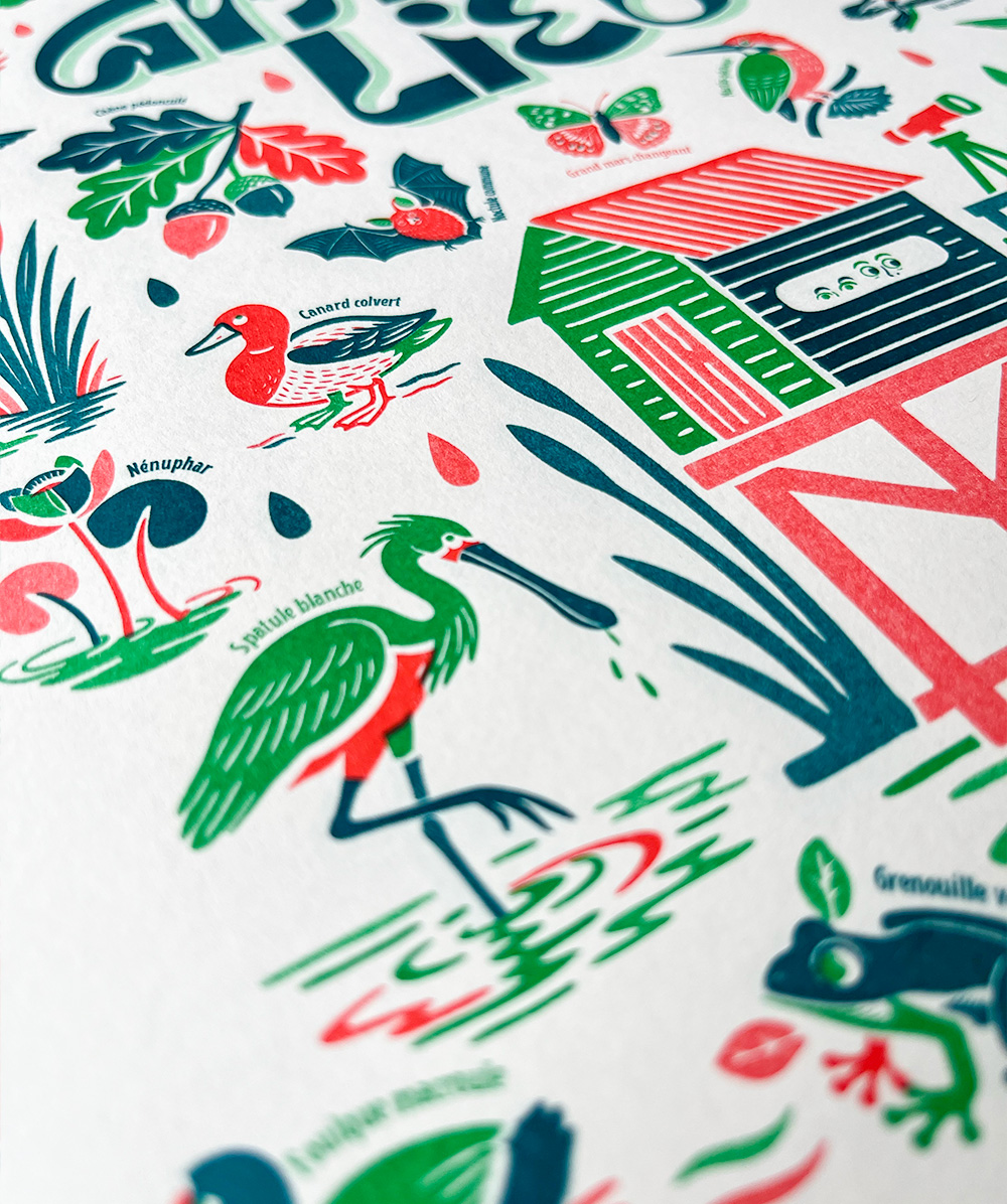 Affiche Grand Lieu Risographie