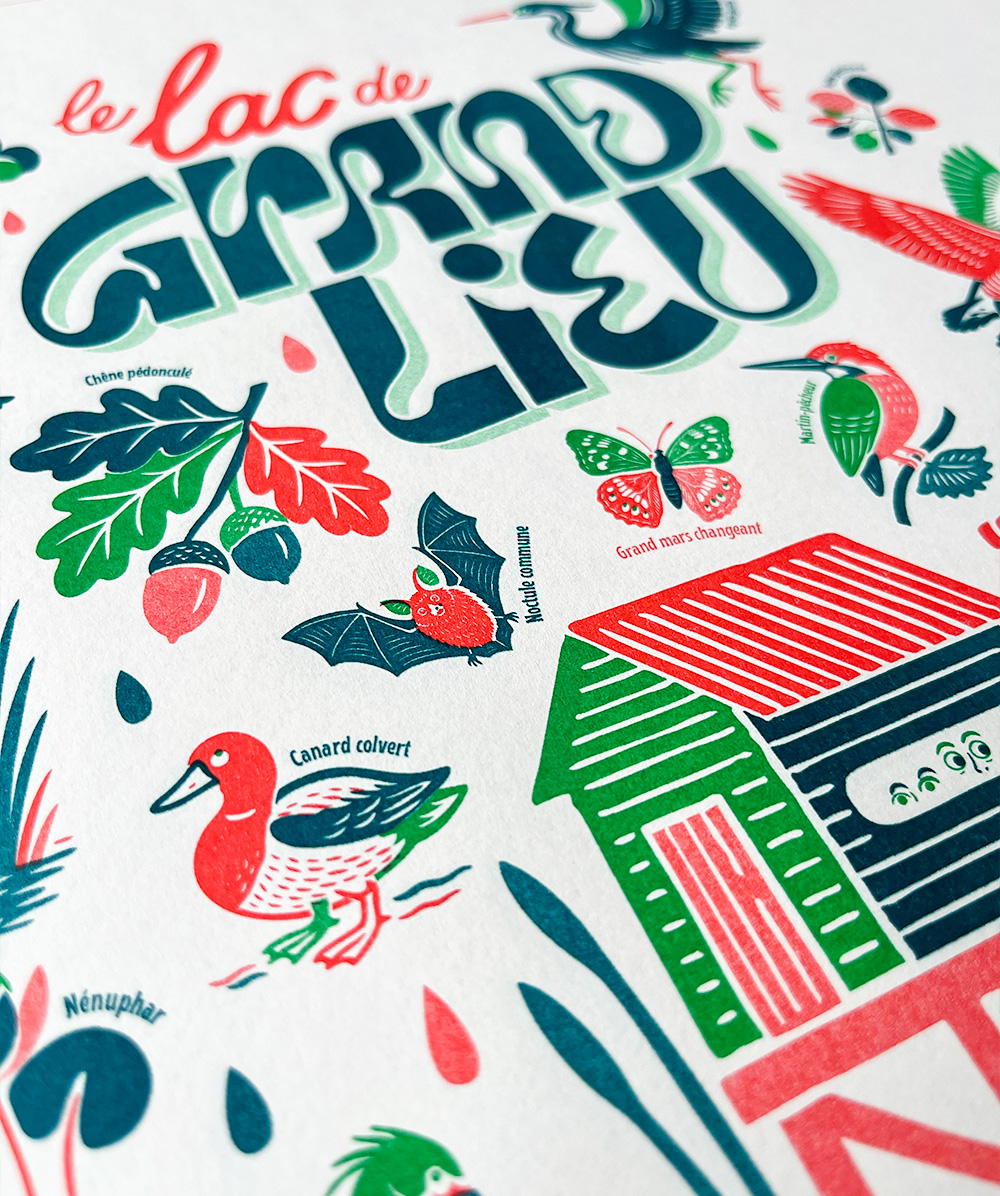 Affiche Grand Lieu Risographie