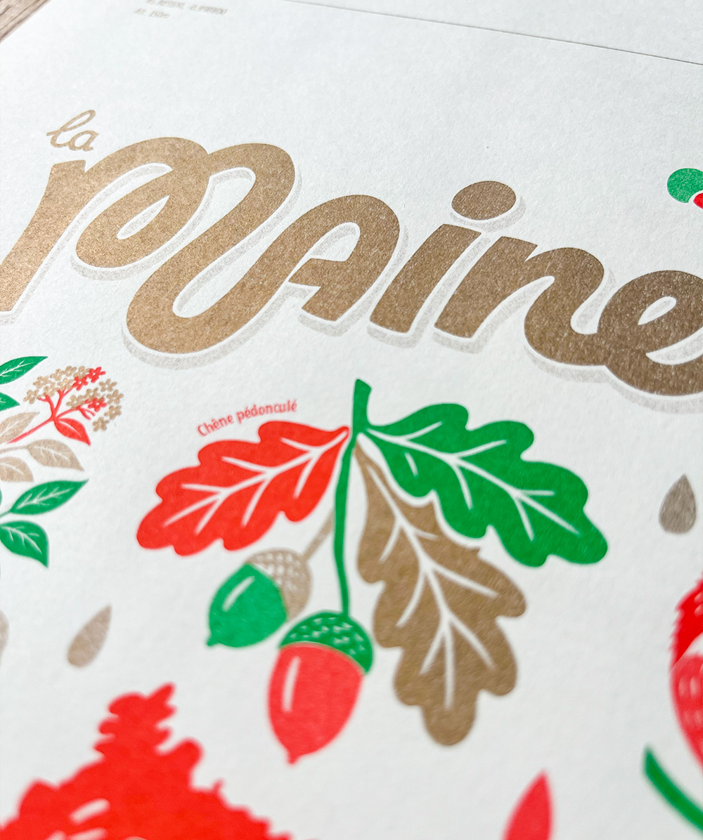 Affiche Maine Risographie