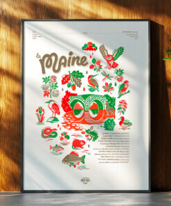 Affiche Maine Risographie