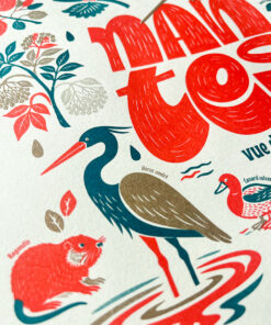 Affiche Nantes Risographie