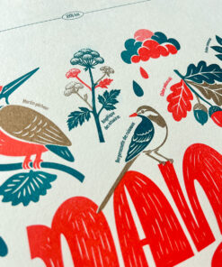 Affiche Nantes Risographie