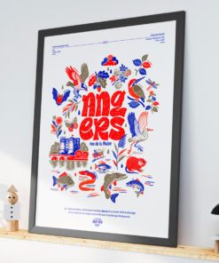 Affiche Angers Risographie