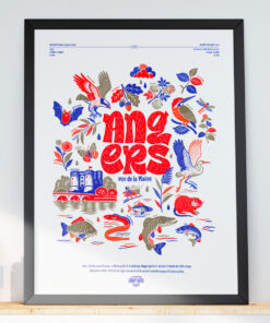 Affiche Angers Risographie