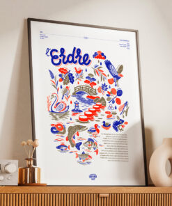 Affiche Erdre Risographie