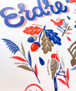 Affiche Erdre Risographie