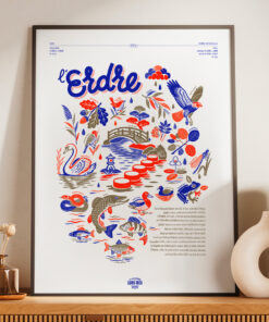 Affiche Erdre Risographie