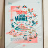affiche-Mont Saint-Michel-naturaliste-risographie-decoration